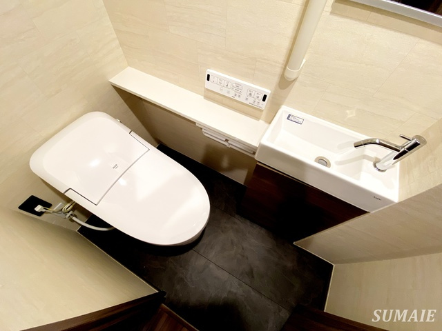 ゆずり葉のトイレ|手洗い器付きです！