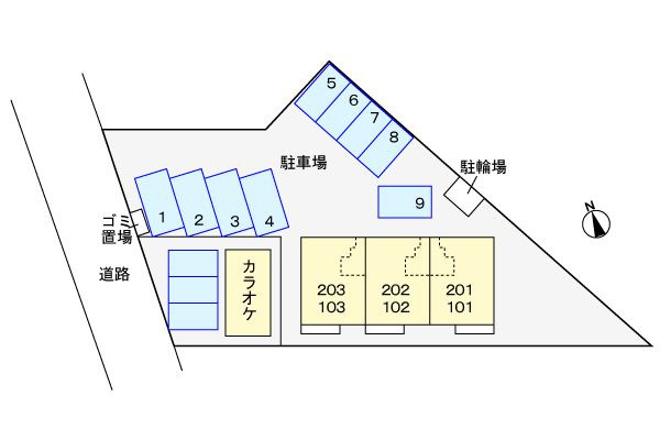 サンライト　　刈谷市近郊の賃貸はクラスホームの駐車場