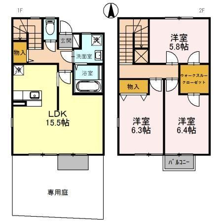 ユニグランデ山手の間取り