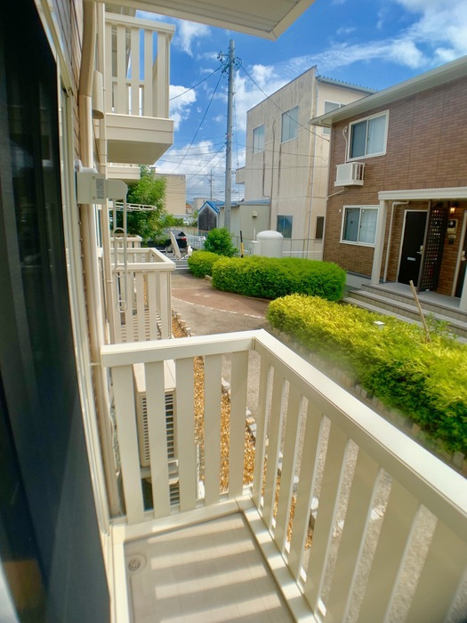 グランモア新豊A棟のバルコニー