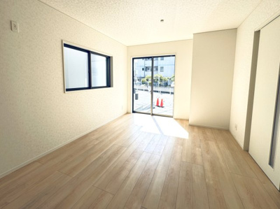 【居間・リビング】 | 葛飾区西水元６丁目新築戸建【幸田小学校：6分】 | 16.5帖リビングダイニングキッチン