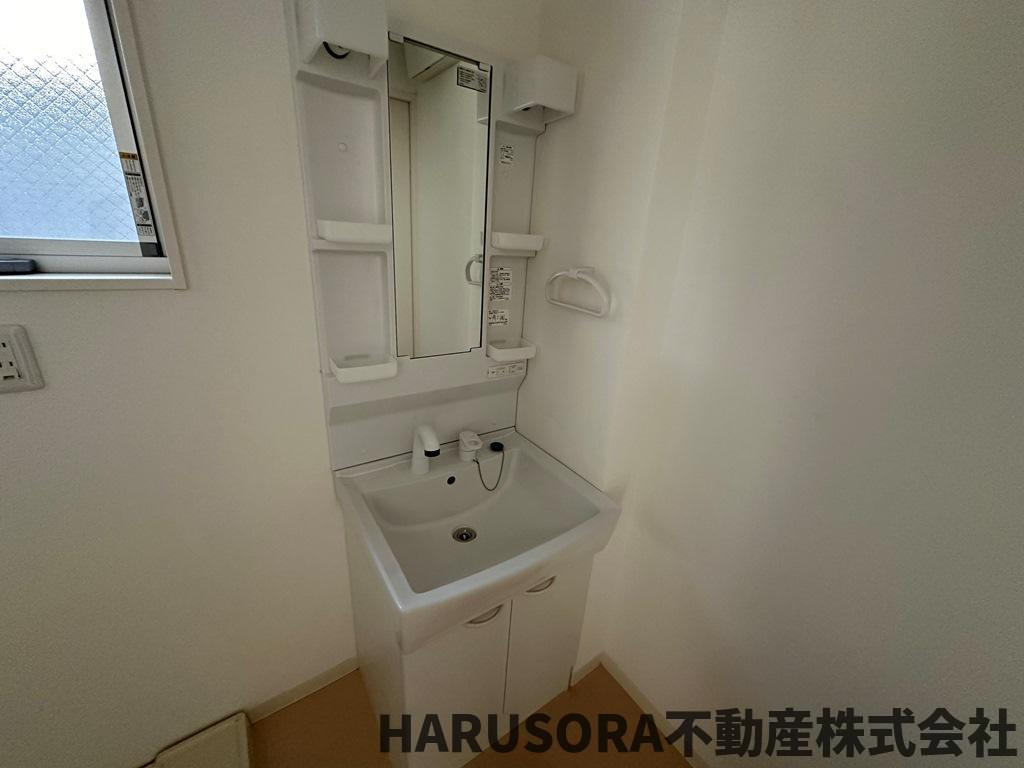 宮之阪１棟アパートの独立洗面台