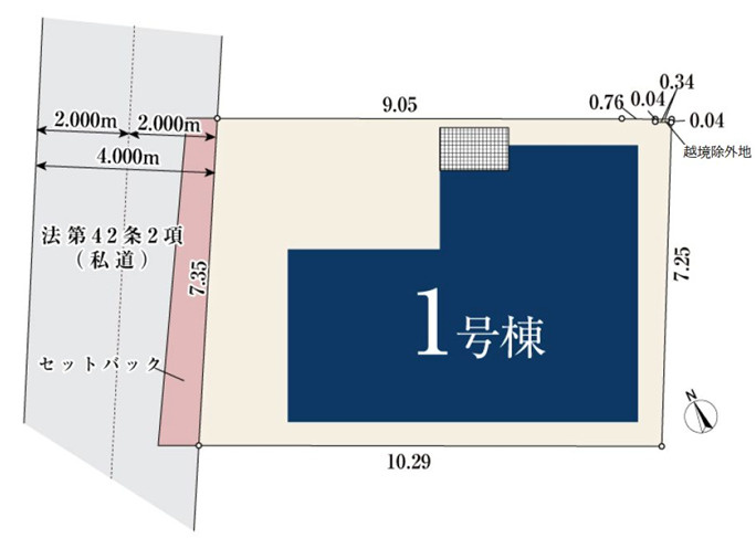 新築/杉並区宮前202①の区画図