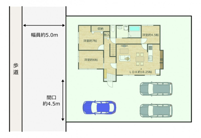 【区画図】 | 中古戸建　二本松市智恵子の森３丁目