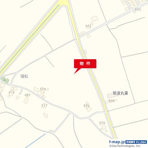 【地図】 | つくば市境松582-1貸地