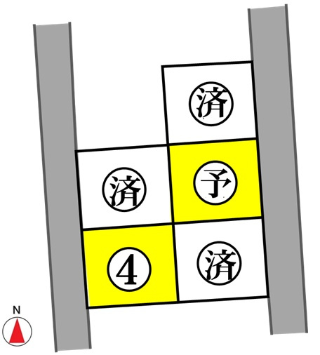 東邦ぶどうの郷ニュータウンⅡ　4号地の区画図|07/07 16:55