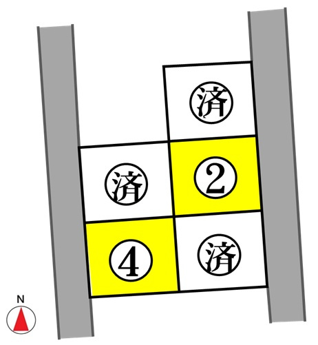 東邦ぶどうの郷ニュータウンⅡの区画図