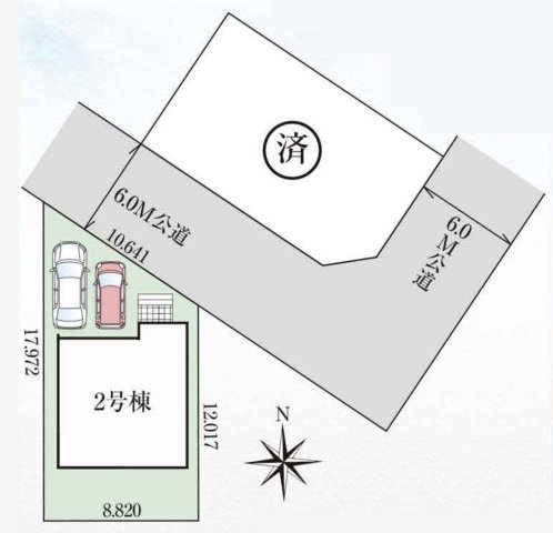 【区画図】 | 熊谷市上之3期　GRAFARE　新築戸建　全2棟　2号棟