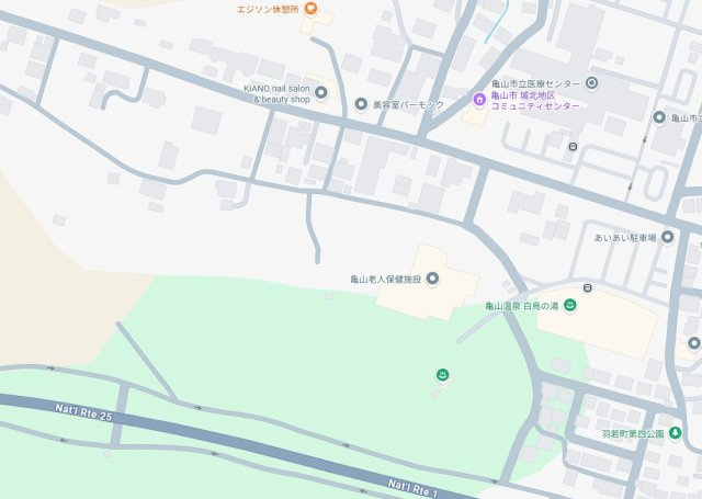 亀山市羽若町　第1期　新築一戸建ての地図