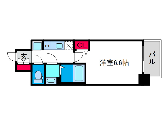メルディア大正D.C.の間取り