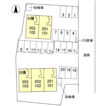 ハイトラスト　Aの区画図|高崎、前橋のお部屋探しはエンドスケープまで！お客様の理想お聞かせ下さい♪