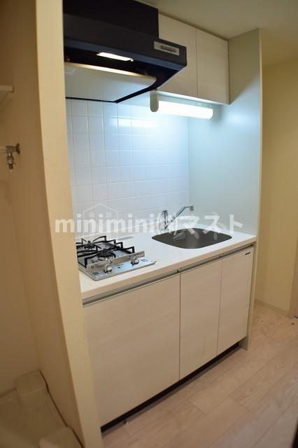 プレサンス難波ヴィータのキッチン|2口ガスシステムキッチン