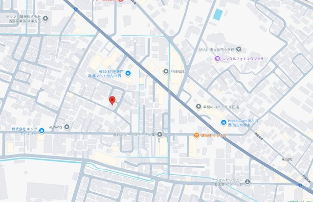 高砂市米田町米田（全4区画）1号地　土地の地図