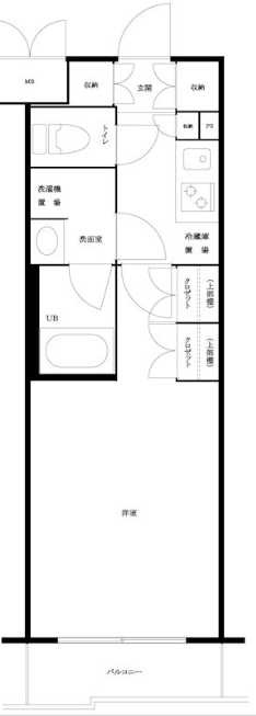 ルーブル三軒茶屋伍番館　分譲賃貸　三軒茶屋エリア　駅近の間取り