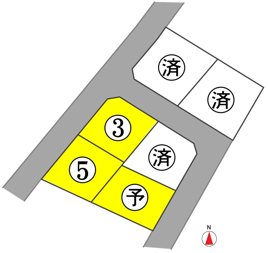 東邦ぶどうの郷ニュータウンⅣ　5号地（塩尻市大門）の区画図|04/06 16:44