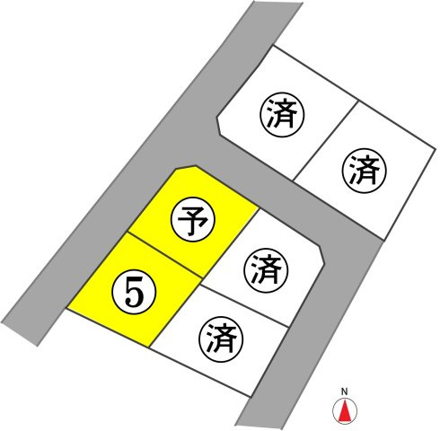 東邦ぶどうの郷ニュータウンⅣの区画図