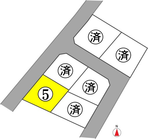 東邦ぶどうの郷ニュータウンⅣの区画図