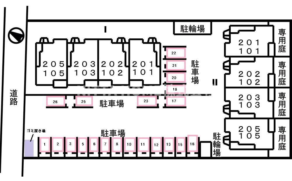 ア・ラ・モード　Ⅱの区画図|平面図です◆