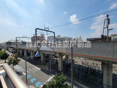 【展望】 | ロイヤルコート岡町 | 駅のホームが見えてます！