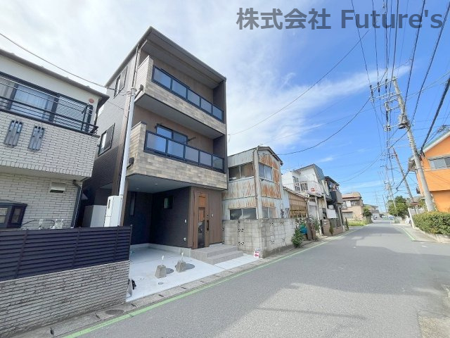 八潮市大瀬　新築戸建　全1棟の前面道路含む現地写真|前面道路含む現地写真です。