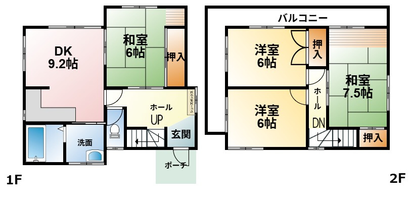 八街市八街ろ111中古建住宅の間取り