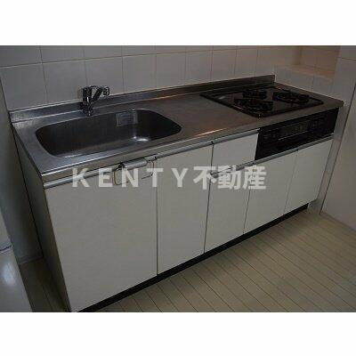 【キッチン】 | プレール・ドゥーク下丸子 | コンパクトなキッチンで掃除もラクラク