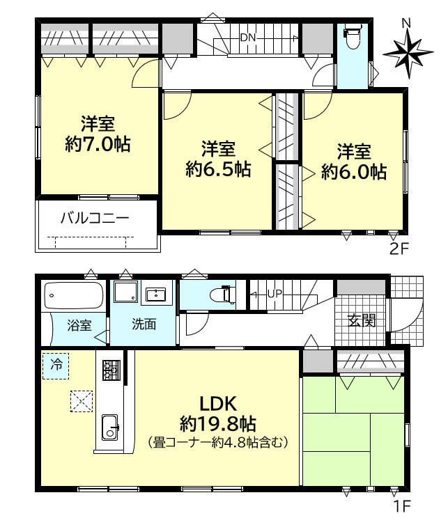 明石市大久保町山手台２丁目戸建２号棟の間取り