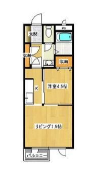 カーサ雅元町の間取り