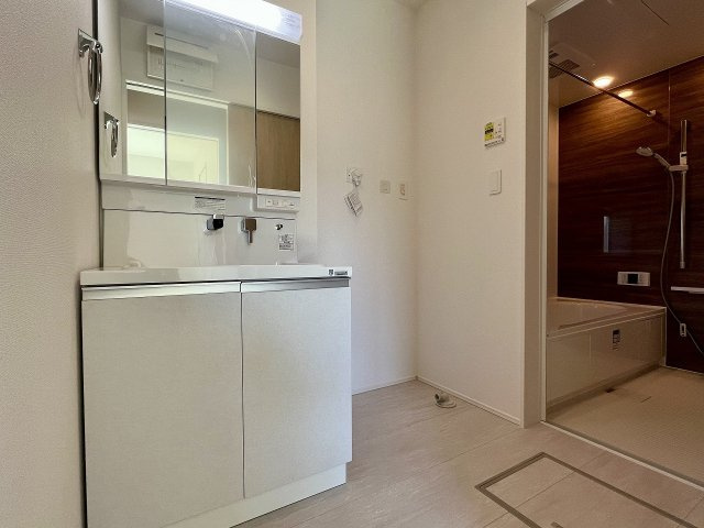 土佐市蓮池 -3期2棟2- 新築戸建ての独立洗面台