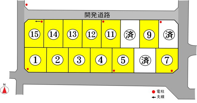 東邦ピュアタウン沢村2丁目の区画図