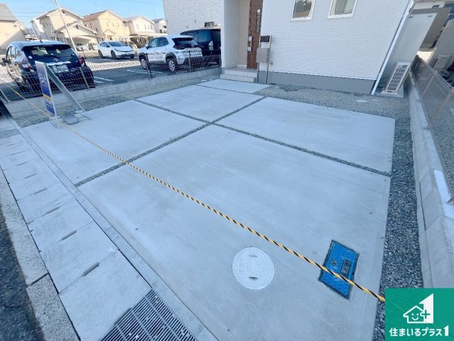 赤穂市板屋町　第2期　新築一戸建ての駐車場|駐車スペース！散水栓があるので、こまめに愛車を洗えます！