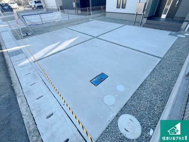 赤穂市板屋町　第2期　新築一戸建ての駐車場|駐車スペース！散水栓があるので、こまめに愛車を洗えます！