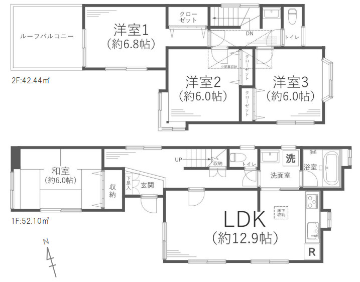戸建　横浜市西区境之谷の間取り