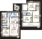 久喜市南7期　GRAFARE DESIGN　新築戸建　全2棟　1号棟の画像