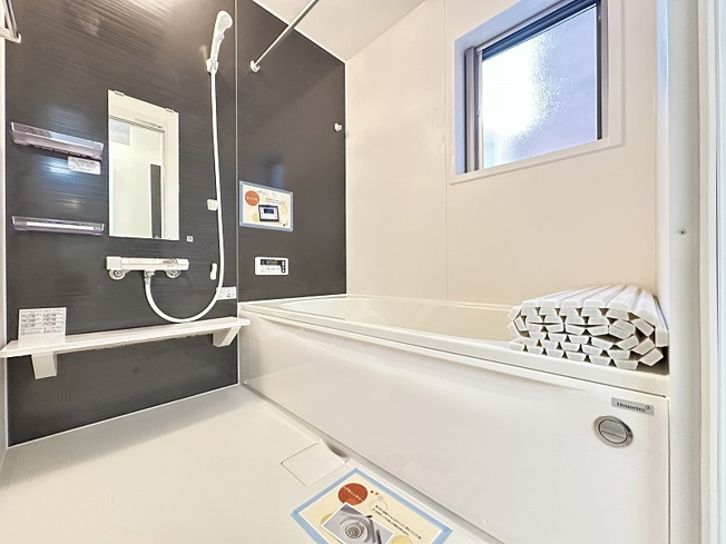 【浴室】 | 志木市柏町1丁目　新築一戸建住宅　全2棟　(志木本店) | 浴室乾燥機を備えたバスルーム