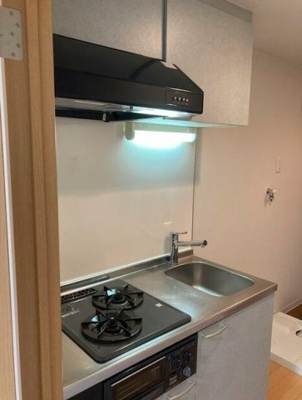 【キッチン】 | ヴィーアセッテ | グリル付き2口コンロ。