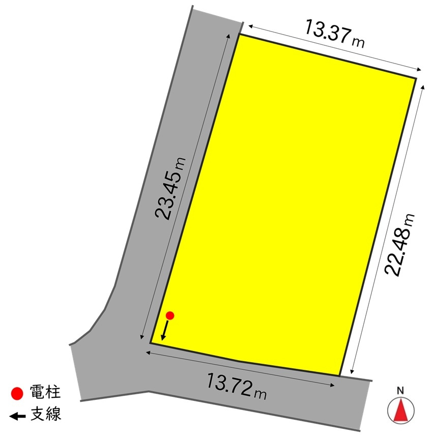 里山辺　売土地の区画図|03/18 17:20