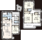 久喜市南7期　GRAFARE DESIGN　新築戸建　全2棟　2号棟の画像