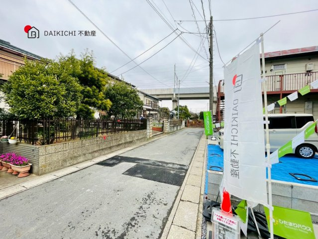 【前面道路含む現地写真】 | 久喜市南7期　GRAFARE DESIGN　新築戸建　全2棟　2号棟