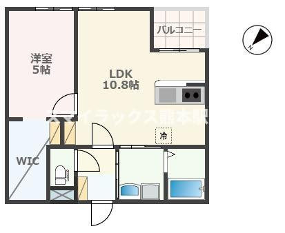 ネオステージ龍田の間取り