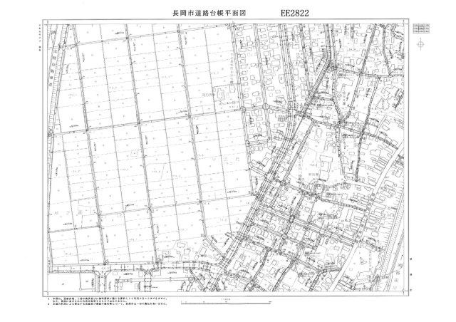 長岡市中之島　土地の地図