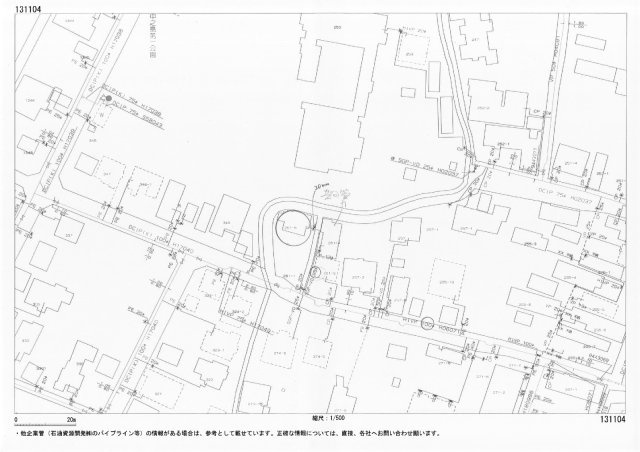 長岡市中之島　土地の地図