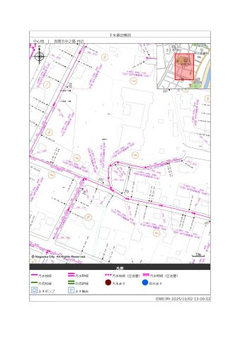 長岡市中之島　土地の地図