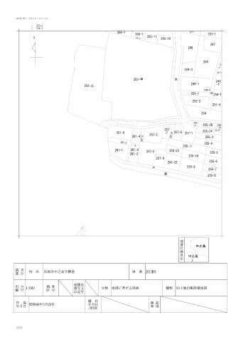 長岡市中之島　土地の土地図
