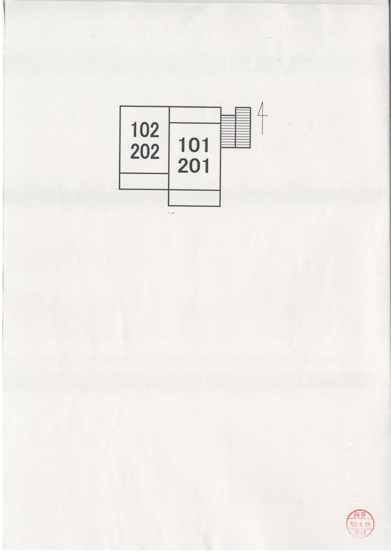 ハイツフラーデンの区画図