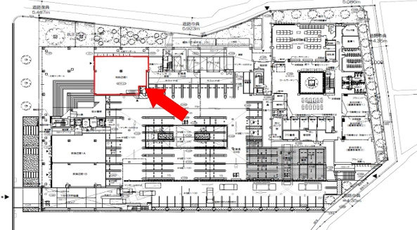 とよなかハートパレットの区画図