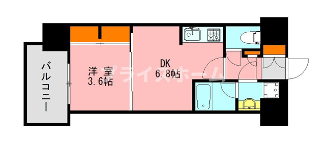 【間取り】 | 仲介手数料割引！HPに初期費用掲載！「プライスホーム」で検索！アソシアグロッツォ博多サザンテラス