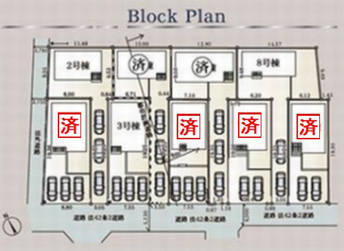 【区画図】 | 南足柄市中沼第12　Ⅰ・Ⅱ・Ⅲ期　新築一戸建て　全9棟 | 南足柄市中沼第12　Ⅰ・Ⅱ・Ⅲ期　新築一戸建て　全9棟