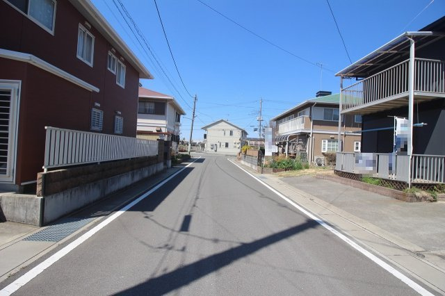 結城市結城　1期の前面道路含む現地写真|南側道路