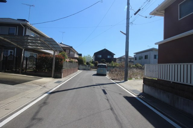 結城市結城　1期の前面道路含む現地写真|南側道路